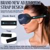 4 Pcs Sleep Mask 3D Contoured Eye Mask Light Blocking Adjustable Strap Blackout Blindfold Sleeping Eye Cover Eyelash Mask Soft for Women Men Travel Nap Night Shift view 3