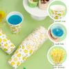 Tessco 150 Pieces/50 Sets Lemonade Cups with Lids and Paper Straws 16oz Disposable Iced Coffee Paper Cup Summer Citrus Cold Lemonade Stand Supplies for Fruit Party Beverages Drinks Juices view 4