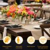 100 Pack Dinner Napkins Disposable Linen Feel Dinner Napkins with Built-in Flatware Pocket Gold Trim Lined Pre Folded Napkins Cloth Like Paper Napkins for Wedding Dinner Party (Black,Gold) view 3