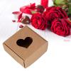 50Pcs Kraft Paper Hand Made Soap Box, Heart Pattern Small Bulk Gift Box Perfect Packaging for Handmade Soap, Candy, Cupcake, Jewelry, Birthday, Wedding Favor view 4