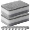 10pcs Kitchen Cleaning Sponges Multi Scrubber for Efficient Dishwashing Grey Strong Cleaning Sponge for Kitchenware Household view 1
