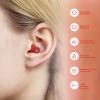 Silicone Ear Plugs for Noise Reduction - Reusable Soft Comfortable Earplugs for Sleeping,Noise Sensitivity & Flights -16 Ear Tips in XS/S/M/L, with 2 Travel Boxes - 33dB Noise Cancelling (Red) view 4