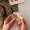 Dr. Brown's Silicone Finger Toothbrush for Baby with Travel-Storage Case, 3m+, Gray and Yellow, 2-Pack view 3