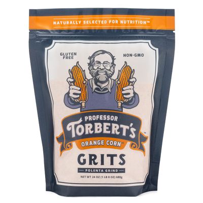 Professor Torbert's Orange Corn Grits (24 oz Bag)