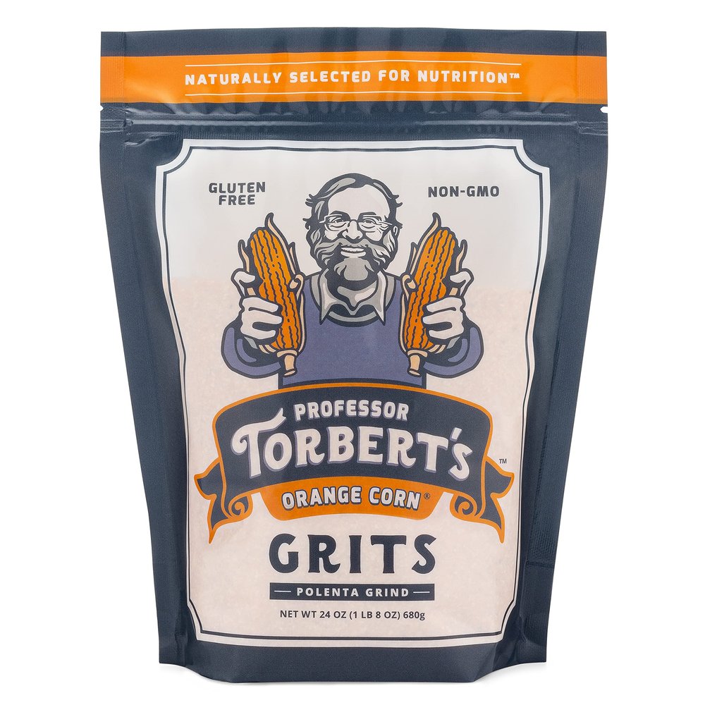 Professor Torbert's Orange Corn Grits (24 oz Bag)