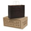 Prime Line Packaging Paper Gift Bags, Black Gift Bags Large with Handles for Small Business, Shopping, Boutiques, Retail Use, Holidays, Bulk, 16x6x12, 200 Pack view 1