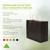 Prime Line Packaging Paper Gift Bags, Black Gift Bags Large with Handles for Small Business, Shopping, Boutiques, Retail Use, Holidays, Bulk, 16x6x12, 200 Pack view 2