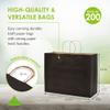 Prime Line Packaging Paper Gift Bags, Black Gift Bags Large with Handles for Small Business, Shopping, Boutiques, Retail Use, Holidays, Bulk, 16x6x12, 200 Pack view 4