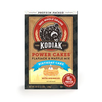Kodiak Power Cakes, Pancake & Waffle Mix, Birthday Cake, High Protein, 100% Whole Grains, (Pack of 1)