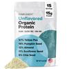 Complement Organic Unflavored Vegan Protein Powder (15 Servings) Low Carb, Low Calorie, Sugar Free, Soy Free, Non-GMO, Gluten Free, Non Dairy- Yellow Pea, Pumpkin Seed- 15g Plant Based Protein Powder view 1