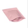 100PCS Resealable Smell Proof Stand Up and Flat Bags Aluminum Foil Pouch Bag 4 x 6 and 6 X 9 Inches Reclosable Mylar Ziplock Bag Food Storage Grip Seal Wrap (Pink, 6X9 Inch) view 2