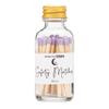 Fancy Safety Matches in a Jar with Striker - 50 Wooden Matches, Decorative Matches, 1.88" Length, Convenient Glass Storage Jar with Strike Pad, Safety Matches, Fancy Matches - Purple (MB50L) view 1