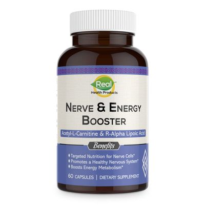 ALA Supplement - R-Alpha Lipoic Acid 300mg & Acetyl L-carnitine 1000mg - Nerve & Energy Booster for Nerve, Cardiovascular, Cognitive Function & Antioxidant Support, 60 Capsules, 30 Days Supply