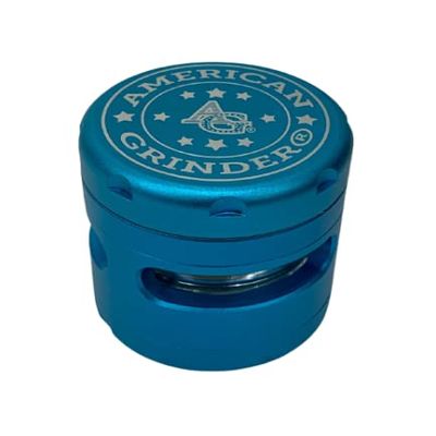 AMERICANGRINDER Grinder 5 Pieces 62mm with a removable screen and a window (Aqua)