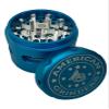 AMERICANGRINDER Grinder 5 Pieces 62mm with a removable screen and a window (Aqua) view 2