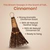 Cinnamon Broom - Cinnamon Broomstick Scented 6in (2 Pack) - Decorative Mini Broomsticks - Cinnamon Scented Brooms - Door Protection view 3