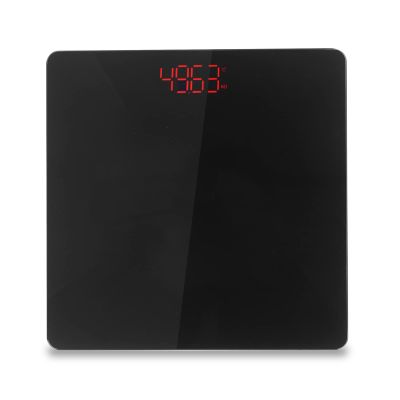 Digital Body Weight Bathroom Scale, High Accuracy Body Weighing Scale with 6mm Tempered Glass Easy Read Backlit LED Display,AAA Batteries Not Included, 397lb/180kg, Black