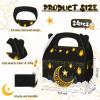 TaoBary 24 Pack Ramadan Treat Boxes Eid Mubarak Gift Boxes Mosque Star Moon Lantern Party Favor with Handle Bulk Ramadan Goodie Candy Bag for Eid Al Fitr Packages Supplies(Black Gold) view 2