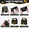 TaoBary 24 Pack Ramadan Treat Boxes Eid Mubarak Gift Boxes Mosque Star Moon Lantern Party Favor with Handle Bulk Ramadan Goodie Candy Bag for Eid Al Fitr Packages Supplies(Black Gold) view 4