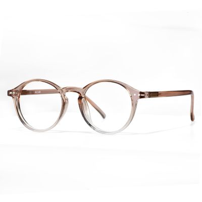 AVDLAB Blue Light Blocking Glasses Round Retro Computer Gaming Glasses Women Men UV Protection AB3303 (Brown)