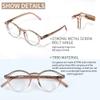 AVDLAB Blue Light Blocking Glasses Round Retro Computer Gaming Glasses Women Men UV Protection AB3303 (Brown) view 3