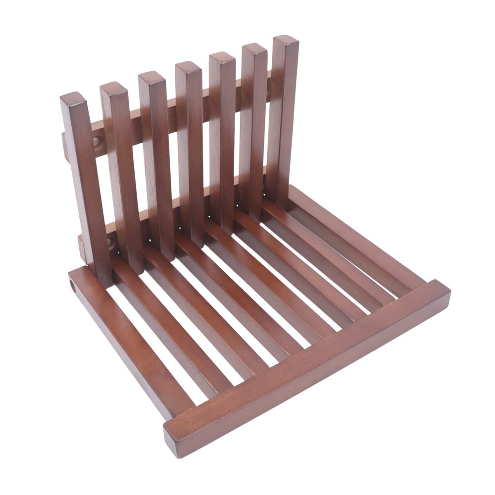 Folding Shower Seat Bench, Medical Use Foldable Bathroom Stool, Foldaway Shower Chair Wooden Wall Mount, Shower Bench for Elderly and Disabled, 220lb Capacity
