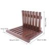 Folding Shower Seat Bench, Medical Use Foldable Bathroom Stool, Foldaway Shower Chair Wooden Wall Mount, Shower Bench for Elderly and Disabled, 220lb Capacity view 4
