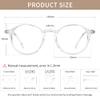 AVDLAB Blue Light Blocking Glasses Round Retro Computer Gaming Glasses Women Men UV Protection AB3303 (Clear) view 2