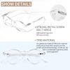 AVDLAB Blue Light Blocking Glasses Round Retro Computer Gaming Glasses Women Men UV Protection AB3303 (Clear) view 3