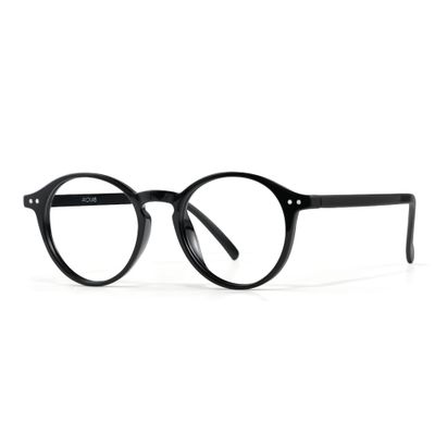 AVDLAB Blue Light Blocking Glasses Round Retro Computer Gaming Glasses Women Men UV Protection AB3303 (Black)