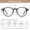 AVDLAB Blue Light Blocking Glasses Round Retro Computer Gaming Glasses Women Men UV Protection AB3303 (Black) view 3