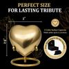 Mini Urn for Human Ashes Keepsake Urn for Ashes Small Heart Urn Memorial with Stand A Beautiful Heart Shaped Tribute for Women, Men, Baby & Infant (Golden, Small) view 4