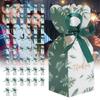 DAUERHAFT 50PCS Wedding Candy Box, Paper Chocolate Box, Party Favor Gift Boxes for Wedding, Birthday, Christmas with Bow (Green Leaves) view 2