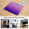Backlit LED Display Digital Body Weight Bathroom Scale, High Accuracy Body Weighing Scale with Temperature Display,AAA Batteries Not Included, 397lb/180kg, Purple view 2