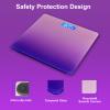 Backlit LED Display Digital Body Weight Bathroom Scale, High Accuracy Body Weighing Scale with Temperature Display,AAA Batteries Not Included, 397lb/180kg, Purple view 4