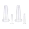 4Pcs Face and Face and Body Vacuum Suction Massage Cup Facial Cupping Massager Anti for Body Cupping Massager, Cupping Set (White) view 4