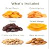 Anna and Sarah Gift Basket Mixed Dried Fruit and Nuts in Box Dried Pears, Fancy Medjool Dates, Dried Apricot, Dried Mango, California Pistachio and Raw Almond (6 Assortments) ,Holiday, Birthday, Healthy Fruit Anniversary, Corporate Treat Box for Wome view 2