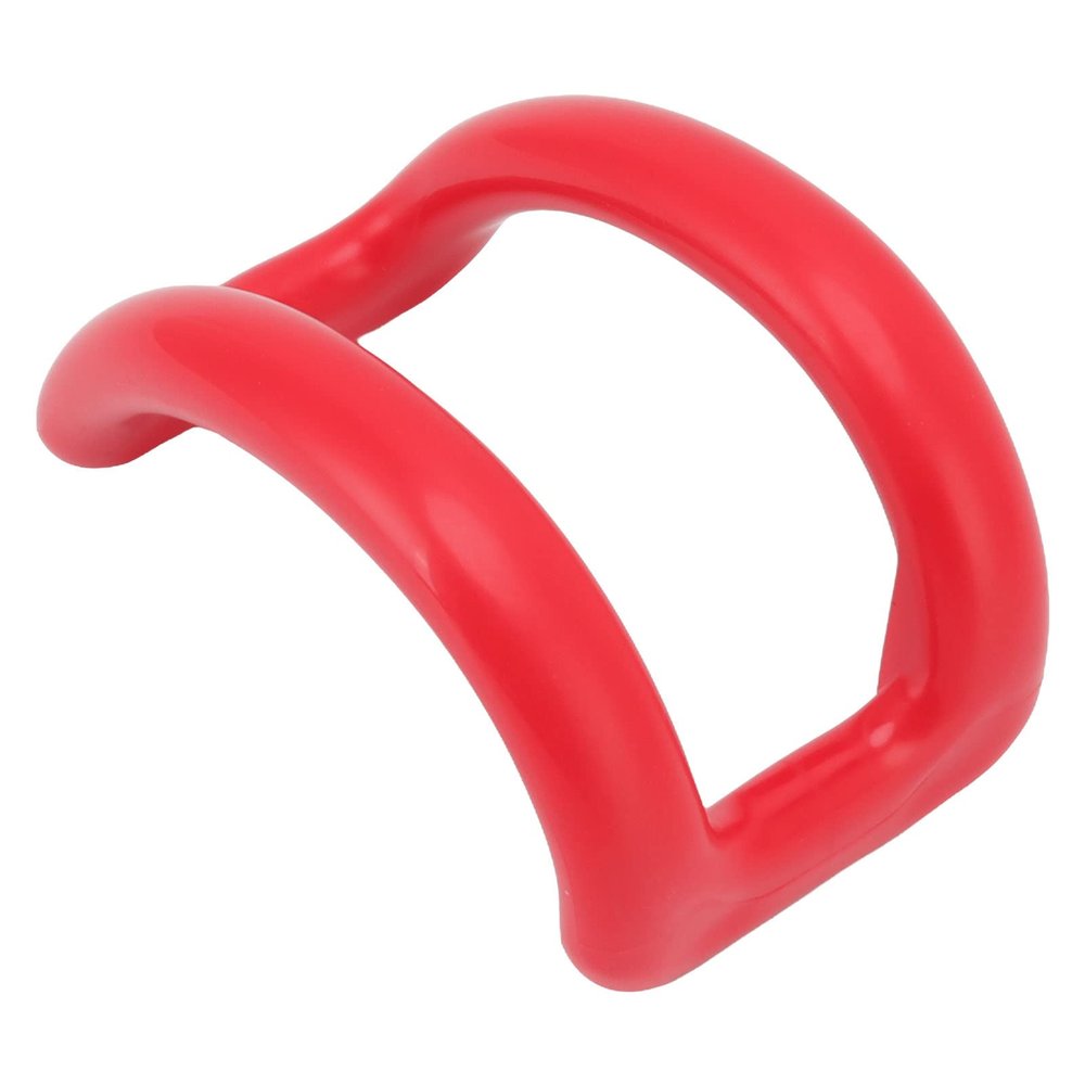 TOPINCN Neck and Shoulder Relaxer Plastic Reverse Arch Cervical Traction Device Pillow Neck Stretcher Home Curvature Straightening Correction Massage Pillow (Red)