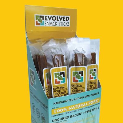 Evolved Snack Sticks ESS-PBP18 Natural Pork Snack Sticks - Bacon & Pineapple