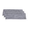Superio Microfiber Mop Pads, Refill Miracle Mop, Dust Mop Replacement Head 16 Inch Damp Mop Refill for Flat Mop Set, with Velcro-Grey, 3 pack view 1