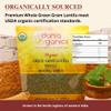 Darsa Organics Whole Green Moong (Mung) Bean Lentils 2 lb  USDA Organic, Non-GMO, Kosher, Gluten-Free | Protein & Fiber Rich | Perfect for Sprouting, Soups & Salads view 3