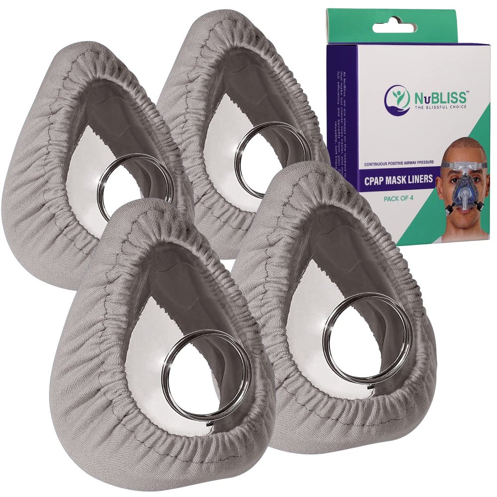 CPAP Mask Liners - FSA & HSA Eligible 4-Pack Soft Cushion Mask Cover Compatible with F20 & F10 - Washable, Reusable, Lightweight