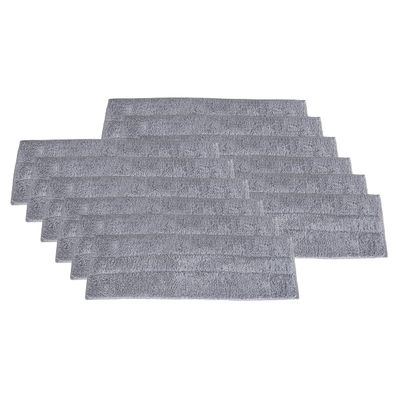 Superio Microfiber Mop Pads, Refill Miracle Mop, Dust Mop Replacement Head 16 Inch Damp Mop Refill for Flat Mop Set, with Velcro-Grey, 12 pack