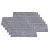 Superio Microfiber Mop Pads, Refill Miracle Mop, Dust Mop Replacement Head 16 Inch Damp Mop Refill for Flat Mop Set, with Velcro-Grey, 12 pack view 1