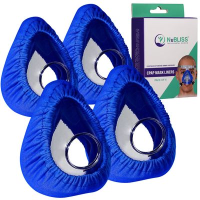 CPAP Mask Liners - FSA & HSA Eligible 4-Pack Soft Cushion Mask Cover Compatible with F20 & F10 - Washable, Reusable, Lightweight