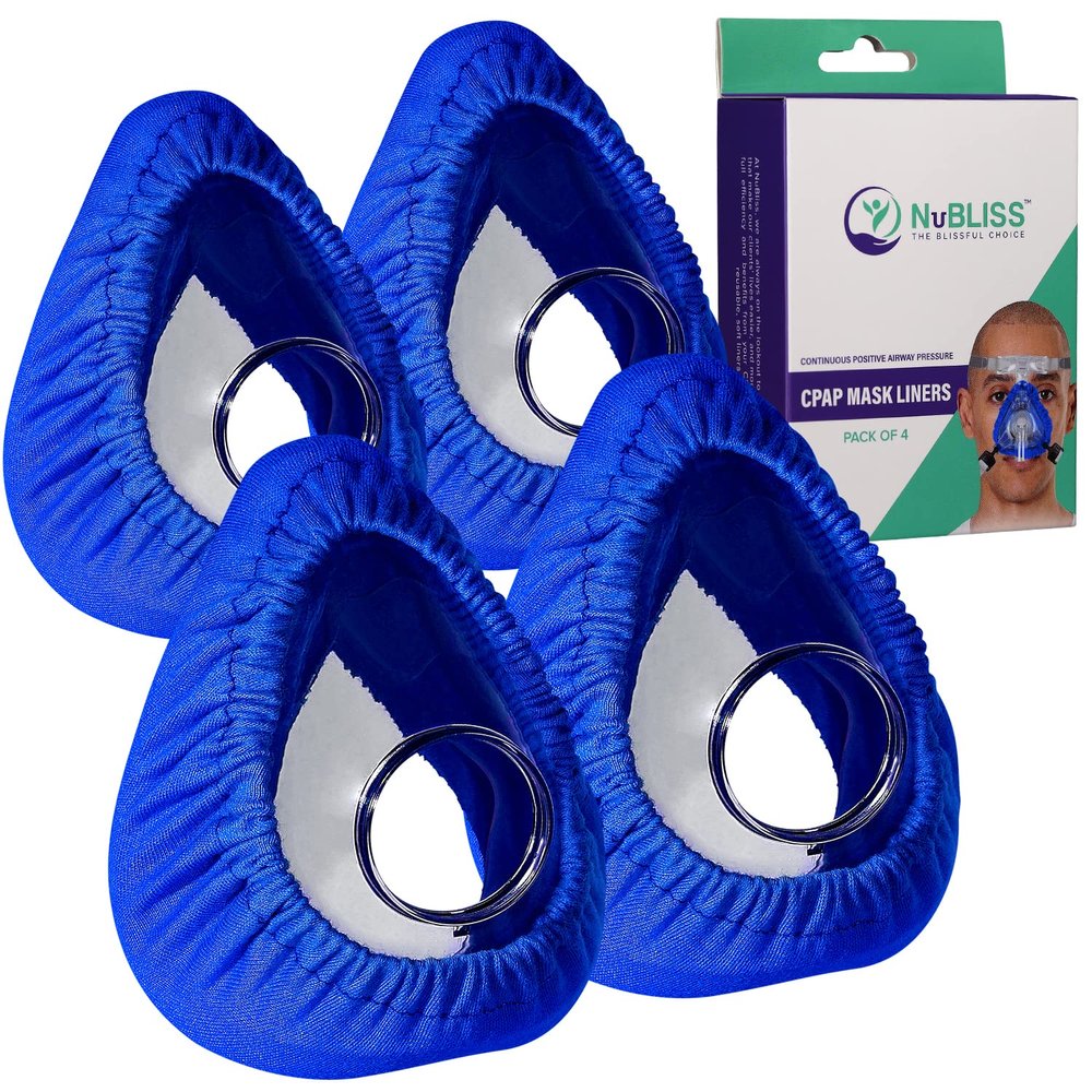 CPAP Mask Liners - FSA & HSA Eligible 4-Pack Soft Cushion Mask Cover Compatible with F20 & F10 - Washable, Reusable, Lightweight