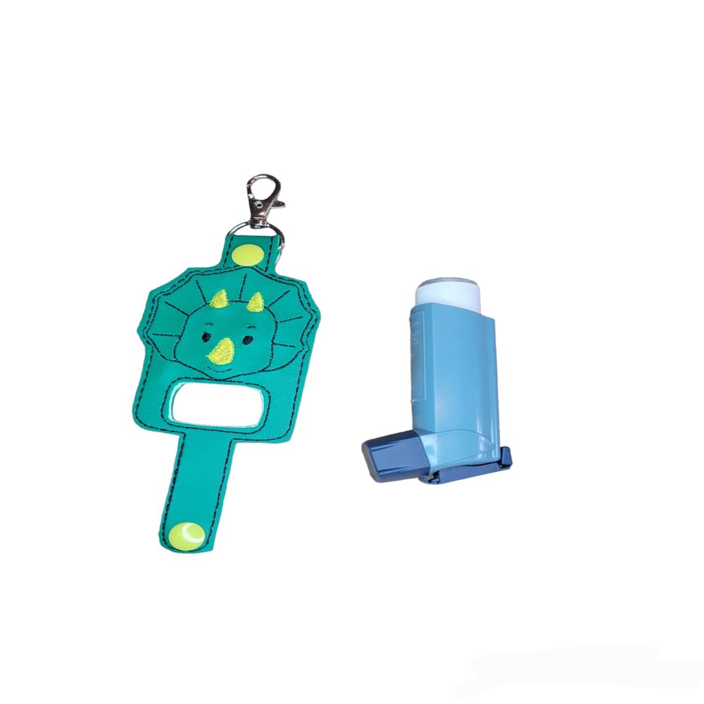 Bow Wow Pet Wear Dinosaur Inhaler Holder Key Chain