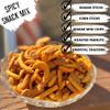 Spicy Snack Mix | Party Mix including hot Cajun corn sticks, roasted peanuts, and cheddar cheese sesame sticks | Runnin' Wild Foods, 1.5 Pounds Total (Box of 3 bags, 8oz each) view 3