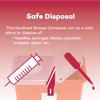 Dealmed Sharps Container, 8 Gallon Hinged Lid, Red (Case of 10) view 4