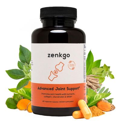 Zenkgo Chondroitin Boswellia MSM Turmeric Hydrolyzed Collagen - Joint Support Supplement, Helps with Joint Mobility & Flexibility (Joint Support Supplement)